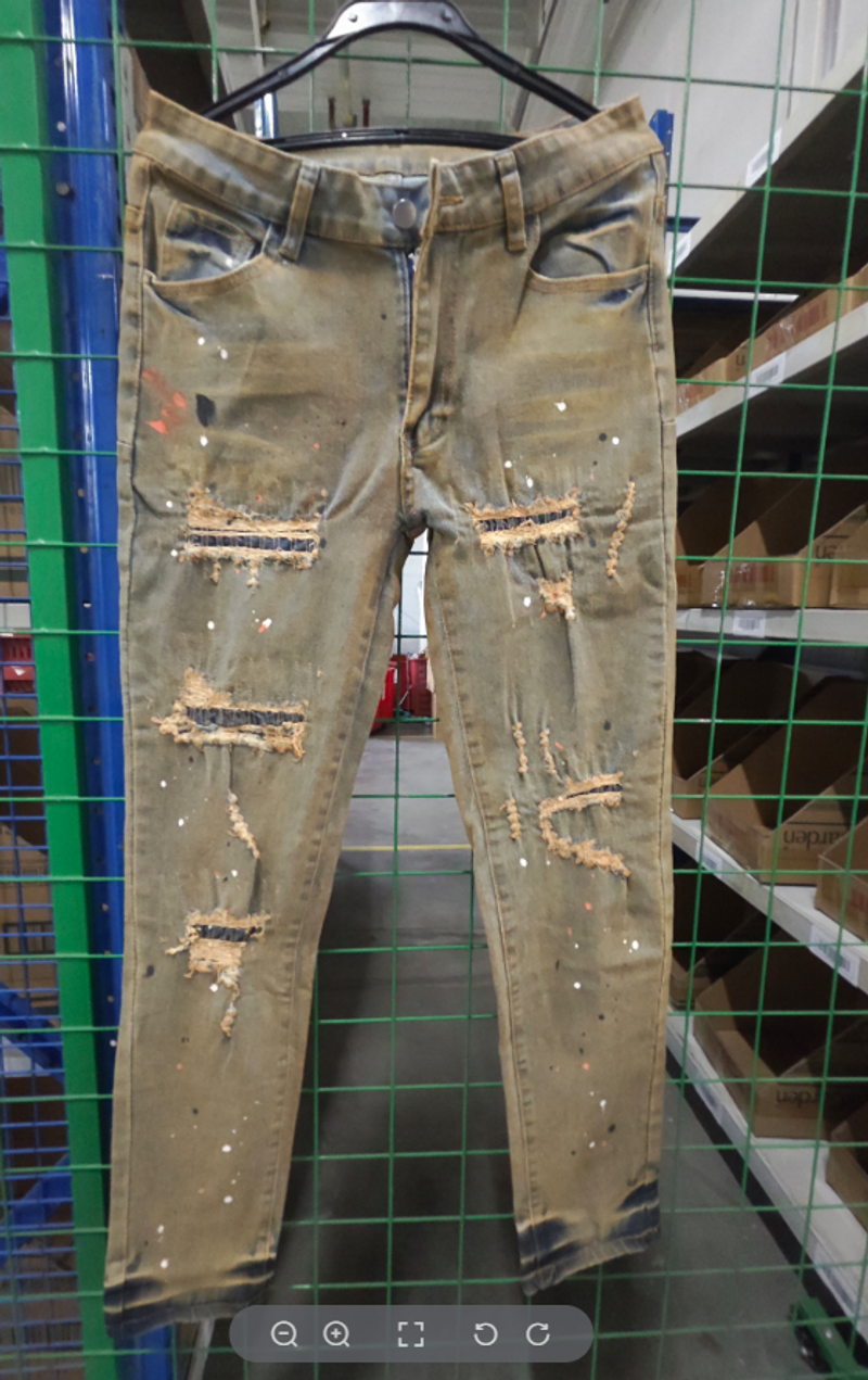Men's Clothing Solid Color Retro Trend Hip Hop Handsome Drip Slim Stretch Skinny Jeans_voghion.com