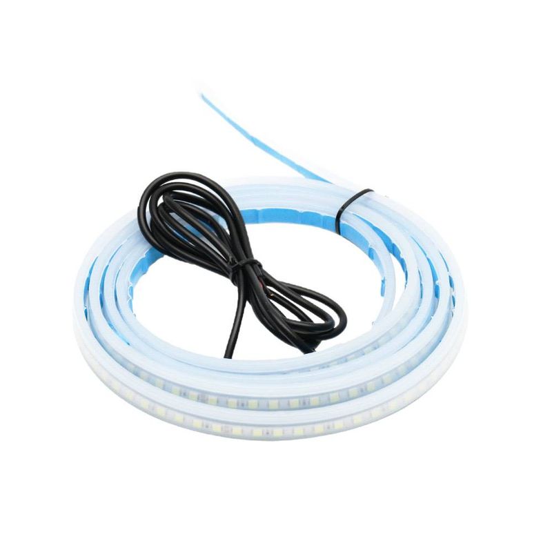 Car Scan Through Daytime Running Engine Hood Decorative Grille LED Modification Light With Dynamic_voghion.com