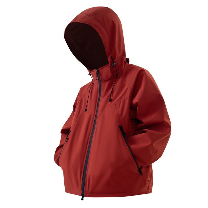 Ensemble de vestes imperméables et coupe-vent assorties pour couple, motif famille d'oiseaux. Veste imperméable et coupe-vent pour homme. Veste imperméable et coupe-vent pour femme._voghion.com