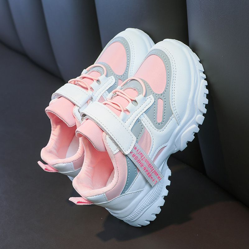 Jongens en meisjes herfst- en wintersportschoenen 2024 Nieuwe kinderprinsessenschoenen Middelgrote en grote kinderen Studenten hardloopmode schoenen trend_voghion.com