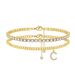 New Double Layer 26 Letter Claw Fashion Tennis Chain Inlaid With Diamonds Layered Beach Bracelet_voghion.com
