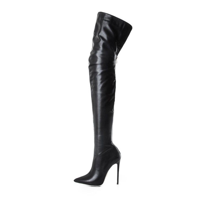 New fashion personality over the knee plus size women's boots_voghion.com