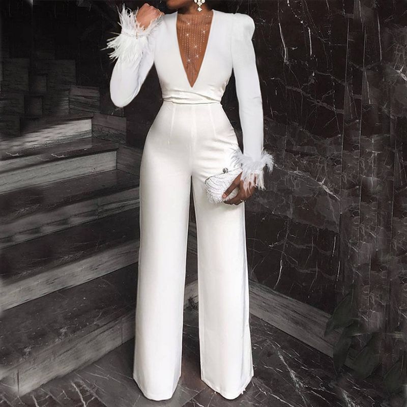 Women's Clothing Long Sleeve Tight High Stretch Mesh Patchwork Nightclub Sexy Jumpsuit_voghion.com