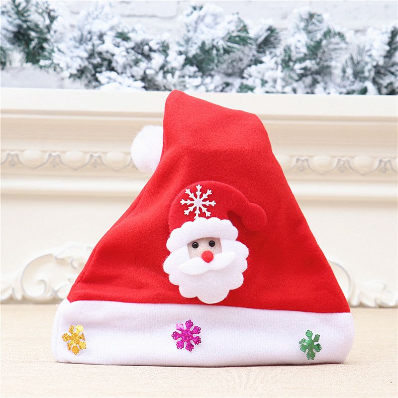 Christmas luminous Christmas hat adult children cartoon hat old man snowman hat Christmas small gift party decoration_voghion.com