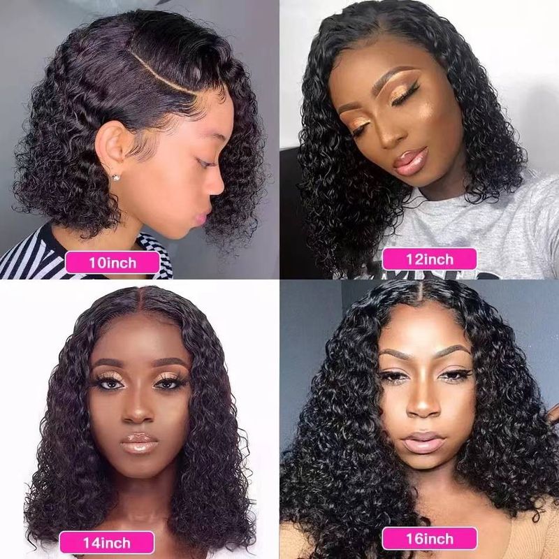 Front lace wig Lace headgear ladies small curly wig high temperature silk chemical fiber long curly hair wig found goods_voghion.com