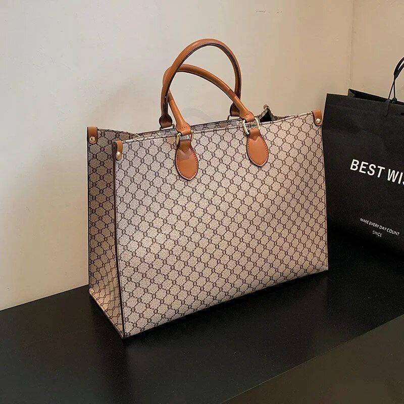 Elegante Mode Schulter Tasche Handtaschen frauen Große Kapazität Totes 2023 Neue High Sense Arbeit Pendler Tasche Schulter Tasche_voghion.com