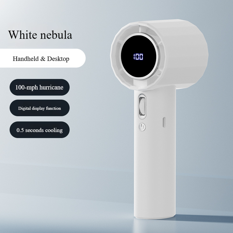 100-Speed Handheld Fan - Ultra Quiet & Powerful USB Rechargeable Mini Fan For Outdoor/Indoor Use_voghion.com