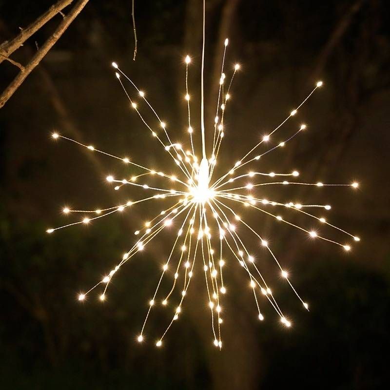 Outdoor LED String Lights With Solar Power & Remote Control - 8 Lighting Modes, Waterproof IP43, 60000 Hours Lifespan For Garden_voghion.com
