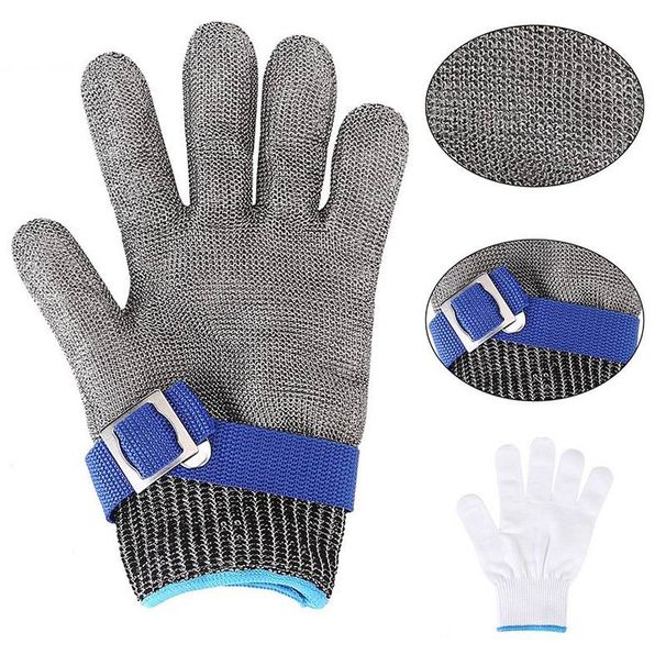 Stainless Steel Cut-Resistant Gloves – Level 5 Protection For Butchery, Metalworking & Food Processing (Anti-Slash, Durable Wire Mesh)_voghion.com