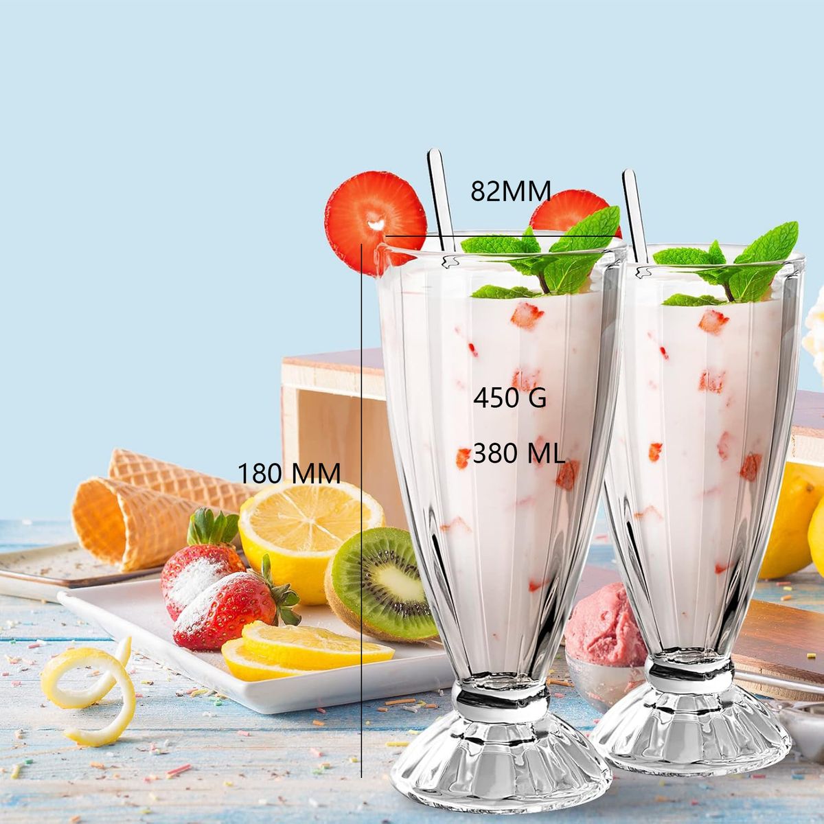 Striped Glass Tumbler - Multi-Purpose Beverage Cup For Juice/Beer/Milk Tea (16oz, Thickened, Dishwasher Safe, Perfect For Dessert Shops & Home Use)_voghion.com