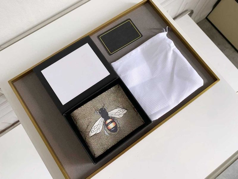 Style Silk Print Animal Horizontal Square Men's Genuine Leather Casual Bifold Wallet_voghion.com