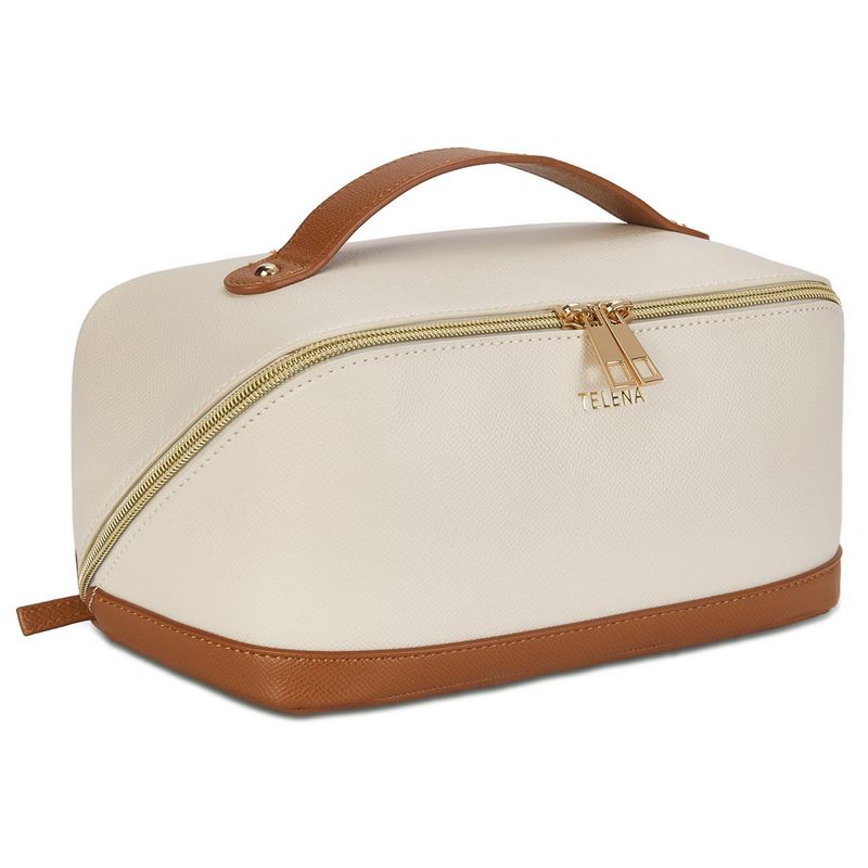 Sacs pour femmes, trousse de maquillage dédiée, trousse de voyage de grande capacité, trousse de rangement portable en cuir étanche pour cosmétiques, trousse de toilette_voghion.com