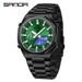 Men's Multifunction Dual Display Analog Digital Watch With World Time, Countdown, 4 Alarms, Stopwatch, Date, Backlight, 50M Water Resistant_voghion.com
