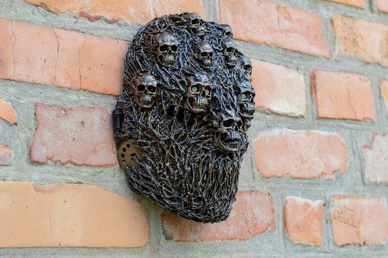 Halloween mask steam skull punk mask doomsday mask_voghion.com