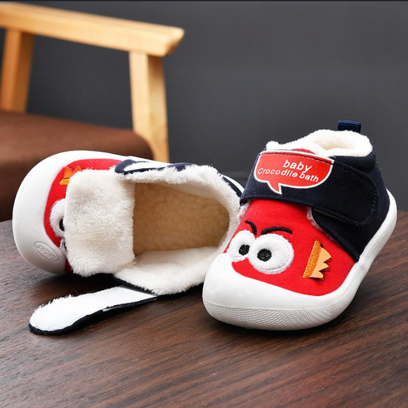 Scarpe per bambini, scarpe in cotone per bambini e bambine, suola morbida, traspiranti, resistenti all'usura, spesse, scarpe calde, 2 anni e mezzo_voghion.com