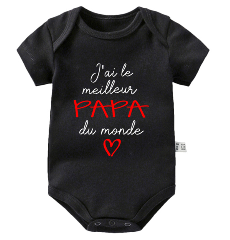 Moeder & Kinderen Babykleding Ik heb de beste moeder en vader. Grappige babykruip-jumpsuit_voghion.com