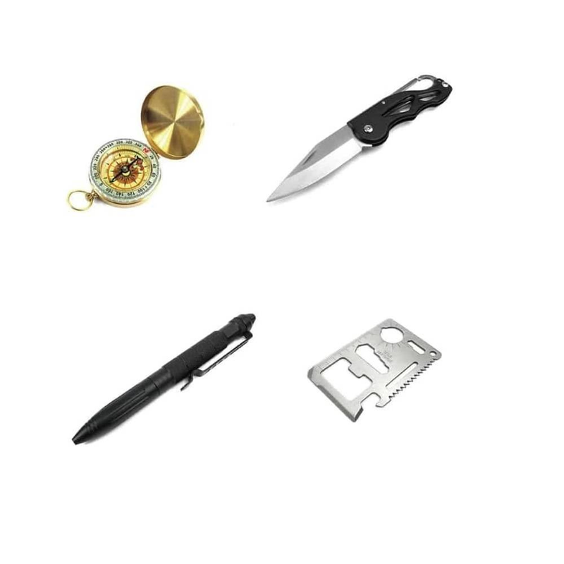 Kit de survie 15 en 1 – Outils et kit d'urgence pour les situations de survie, la randonnée, le camping et l'escalade_voghion.com