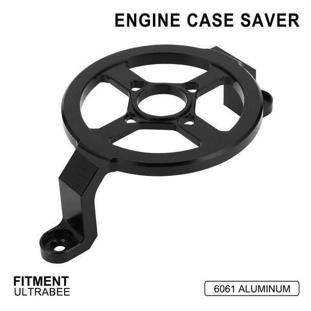 Osłona silnika roweru elektrycznego Off-Road z osłoną koła pasowego – trwała ochrona podczas modyfikacji roweru elektrycznego (14 x 10 x 3 cm, czarna)_voghion.com