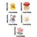 10pcs Transparent Duck, Rabbit, Mushroom, Flower Shoe Charms Decorations, Fish, Crab, Octopus, Seahorse Shape,Suitable For Clogs, Beach Sandals_voghion.com