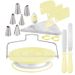 Set di 36 utensili per la preparazione di torte di compleanno, giradischi per torte_voghion.com