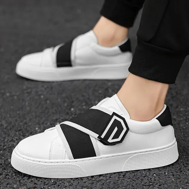 Chaussures décontractées pour hommes, baskets en cuir, skateboard, extérieur, mode, plateforme, design, sport, marche, course à pied, tennis, 7ebc_voghion.com