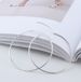 SOLID STERLING SILVER PLAIN 1MM THICK ROUND ENDLESS HOOP EARRING 8-70MM PE16_voghion.com