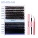 300 Cluster Single Cluster False Eyelashes Kit 80D 100D Dense D-Curl Segmented For Grafting_voghion.com