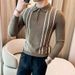 Herren-Poloshirt aus Strick, schmal geschnitten – Langarmshirt mit Retro-Streifen aus Baumwollmischung (M–3XL)_voghion.com
