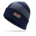 Cappello da papà, completo da uomo e da donna, cappello invernale lavorato a maglia, cappello di lana, cappello con fodera in pile, pullover spesso + sciarpa, set da due pezzi_voghion.com