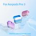 Custodia per auricolari in silicone con colori sfumati per AirPods Pro 3 2025, custodia in TPU con gancio per AirPods Pro 3 generazione_voghion.com