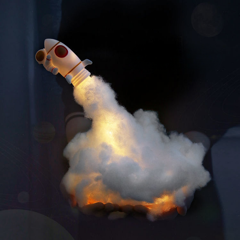 【 79000 People Collected 】 DIY Creative Rocket Ins Night Decoration Light Astronaut Material Package Girl's Heart_voghion.com