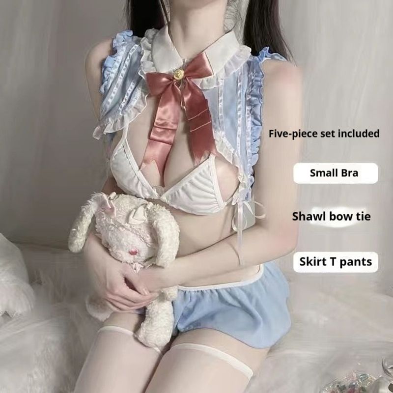 Lingerie sexy, abiti fatti da cameriera, coniglietta, desiderio puro, tentazione, emozione, divertimento, set con gonna ultra corta, non c'è bisogno di_voghion.com