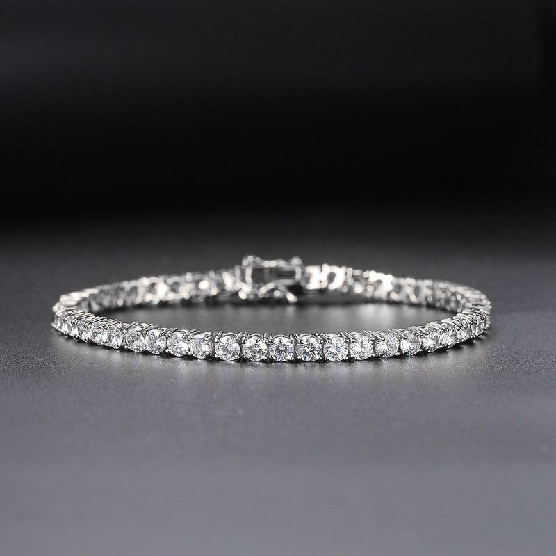 Chain Bracelet For Women, Tennis Niche High-End Full Diamond Fashion Trend Hip-Hop Style Jewelry_voghion.com