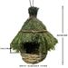 tumu Straw Bird Handmade Woven Bird's Nest Gardening Decoration_voghion.com