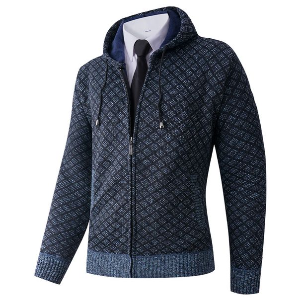 Herren-Sweatjacke mit Fleecefutter und Kapuze – weiche Samtstruktur, lockere Passform, warmes Oberteil für Winter und Herbst, Übergrößen erhältlich_voghion.com