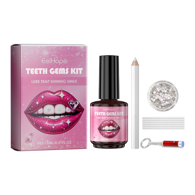 DIY set of tooth gems, fashionable and shining personalized toothpaste for dental beauty decoration, convenient and lasting_voghion.com