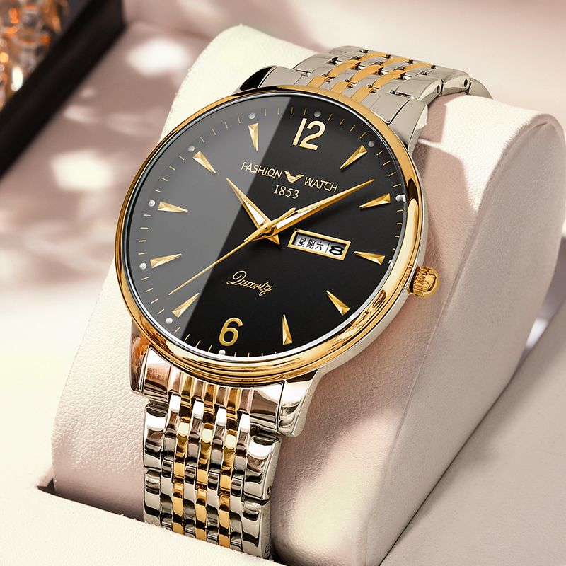 New Men's Watch, Men's Business Mechanical Watch, Dual Calendar, High-end Feel, Waterproof Quartz Watch, Night Light_voghion.com