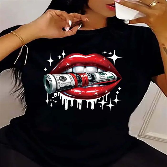 Women's Summer Graphic Print T-Shirt - Soft Cotton Oversized Crewneck Tee_voghion.com