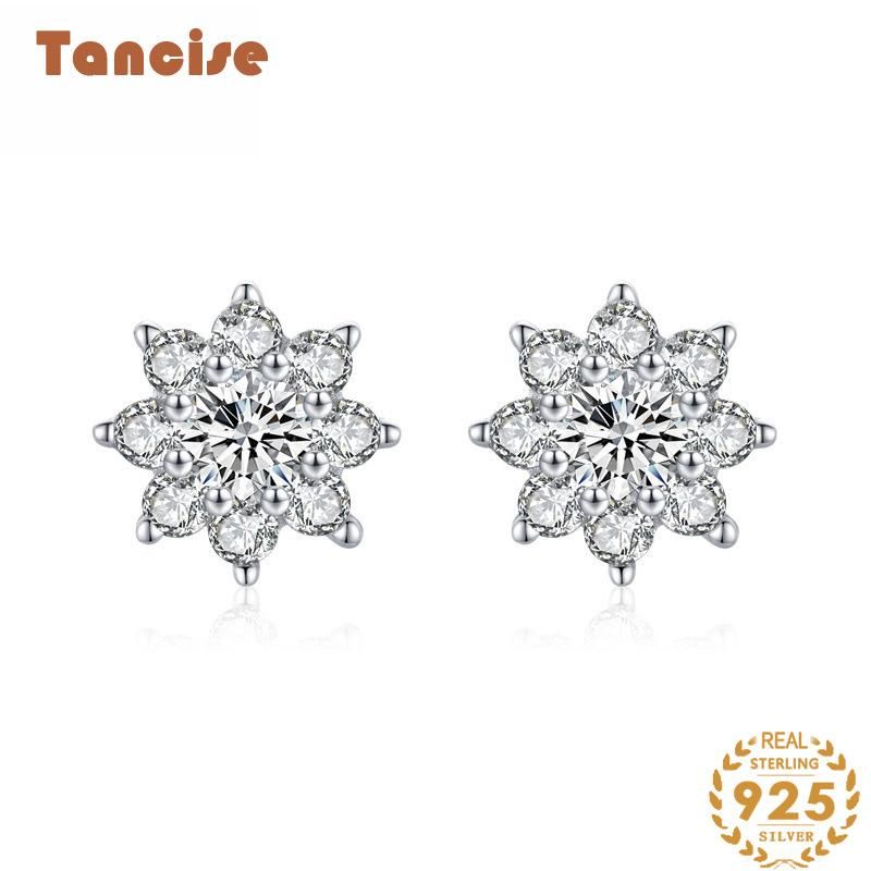 Tancise Sëlwer Zirkon Ouerréng Drop Ouerréng Fir Fraen Hochzäitsfeier Kaddoen_voghion.com