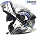 DOT & 3C Certified Modular Motorcycle Helmet – Dual Visor Flip-Up Full Face Helmet With Bluetooth, ABS Shell, Sun Shield & Clear Lens_voghion.com