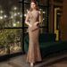 Women's Clothing New Autumn Banquet Temperament Sexy Fishtail Socialite Host Evening Dress_voghion.com