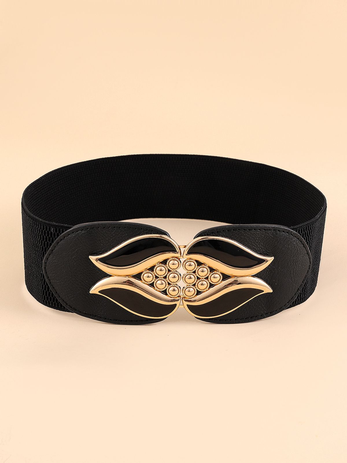 Ženska haljina s elastičnim širokim pojasom, nova svestrana modna perjana jakna, crni pojas za struk_voghion.com