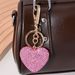 Full Diamond Bowknot Heart Mushroom Keychain For Women Fashion Luxury Bag Car Pendant Small Gift_voghion.com