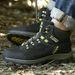 Outdoor-High-Top-Stiefel für Herren, geschnürt, dicke Sohle, weiche, atmungsaktive, verschleißfeste, stoßdämpfende Freizeit-Wanderschuhe für Herren_voghion.com