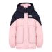 New 90 White Duck Down Winter New Loose Contrasting Color Thickened Coat Color Matching Down Jacket Women_voghion.com