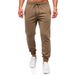 Spring And Autumn New Men's Solid Color Casual Sports Running Pants With Drawstring Elastic Waist Leggings_voghion.com