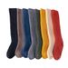 Autumn and winter velvet padded wool calf socks men's stockings warm high tube for the elderly women's long socks_voghion.com