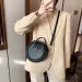 Einfarbig Crossbody Für Runde Kleine Handtasche Frauen Mode Designer Taschen Leder Schulter Tasche Weibliche Zipper_voghion.com