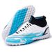 Scarpe da calcio alte TF per ragazzi e ragazze, tacchetti per allenamento e campi in erba, scarpe da calcio per ragazzi_voghion.com