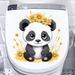 Toilet cartoon panda PVC N1835 toilet decoration wall sticker_voghion.com